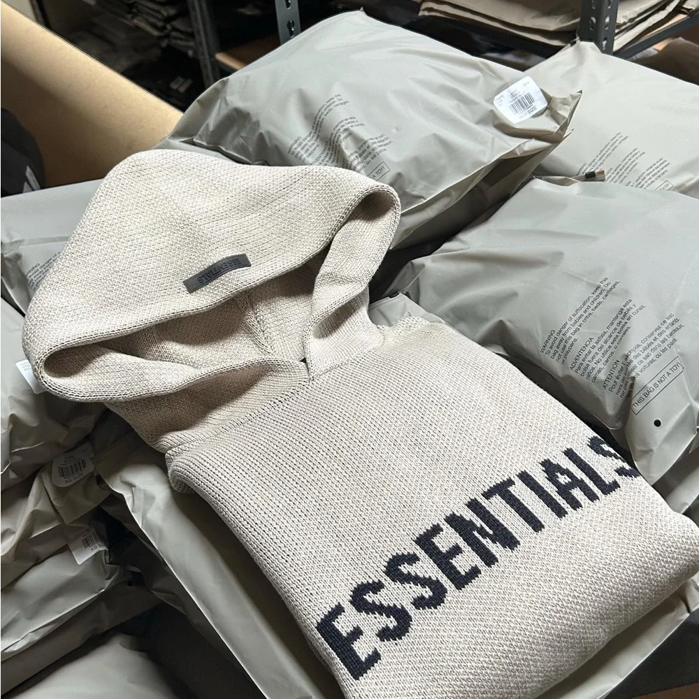 Essential fear of god knit hoodies - Picture 4 of 5